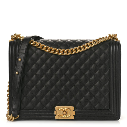 Chanel Caviar Quilted Large Boy Flap Black 1 of 9