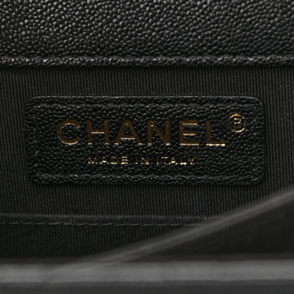 Chanel Caviar Quilted North South Boy Flap Black 6 of 13