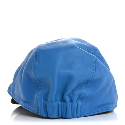 Gucci X ADIDAS Lambskin Trefoil Stefanos Baseball Hat XL Blue 2 of 11