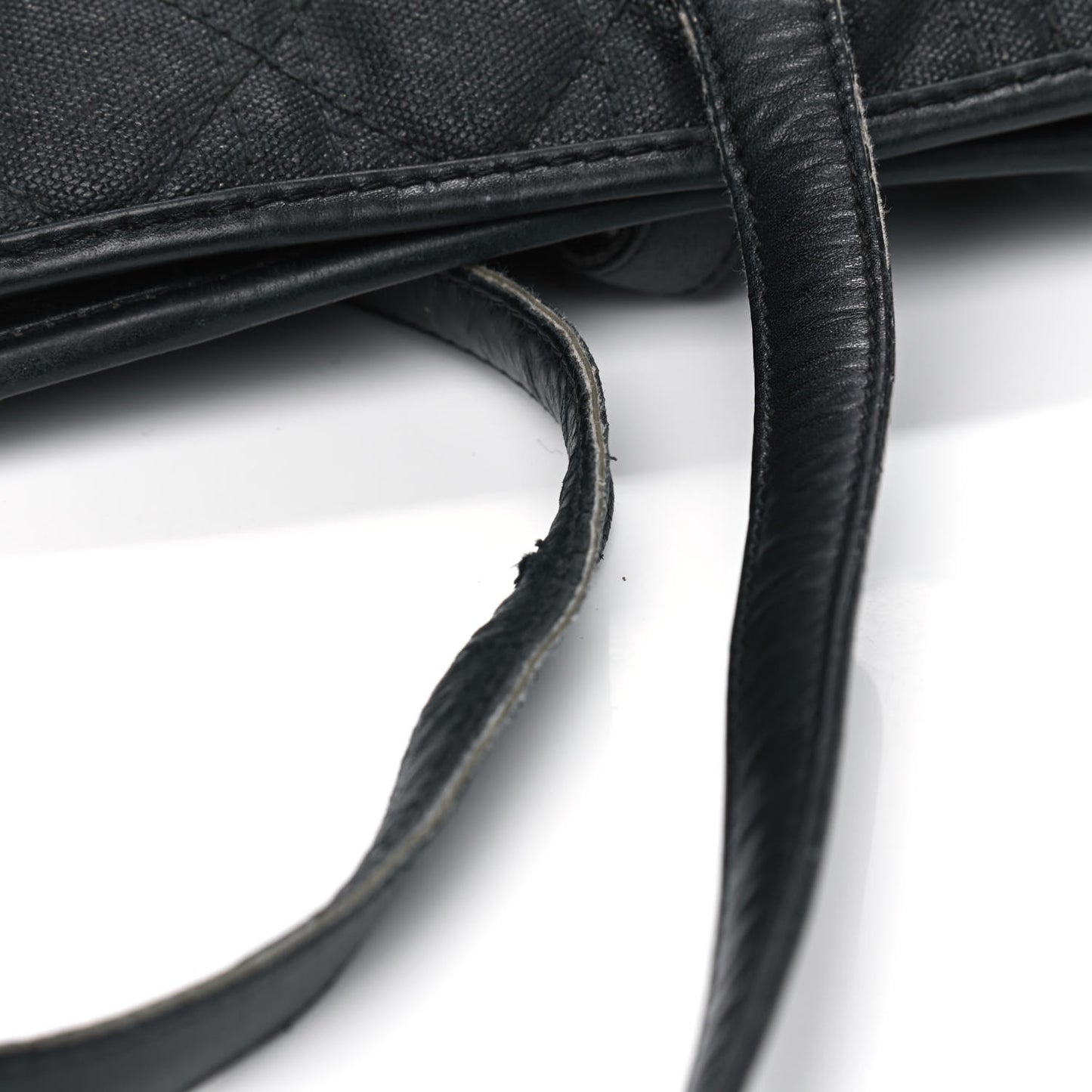 Coated Canvas Cannage Medium Panarea Tote Black