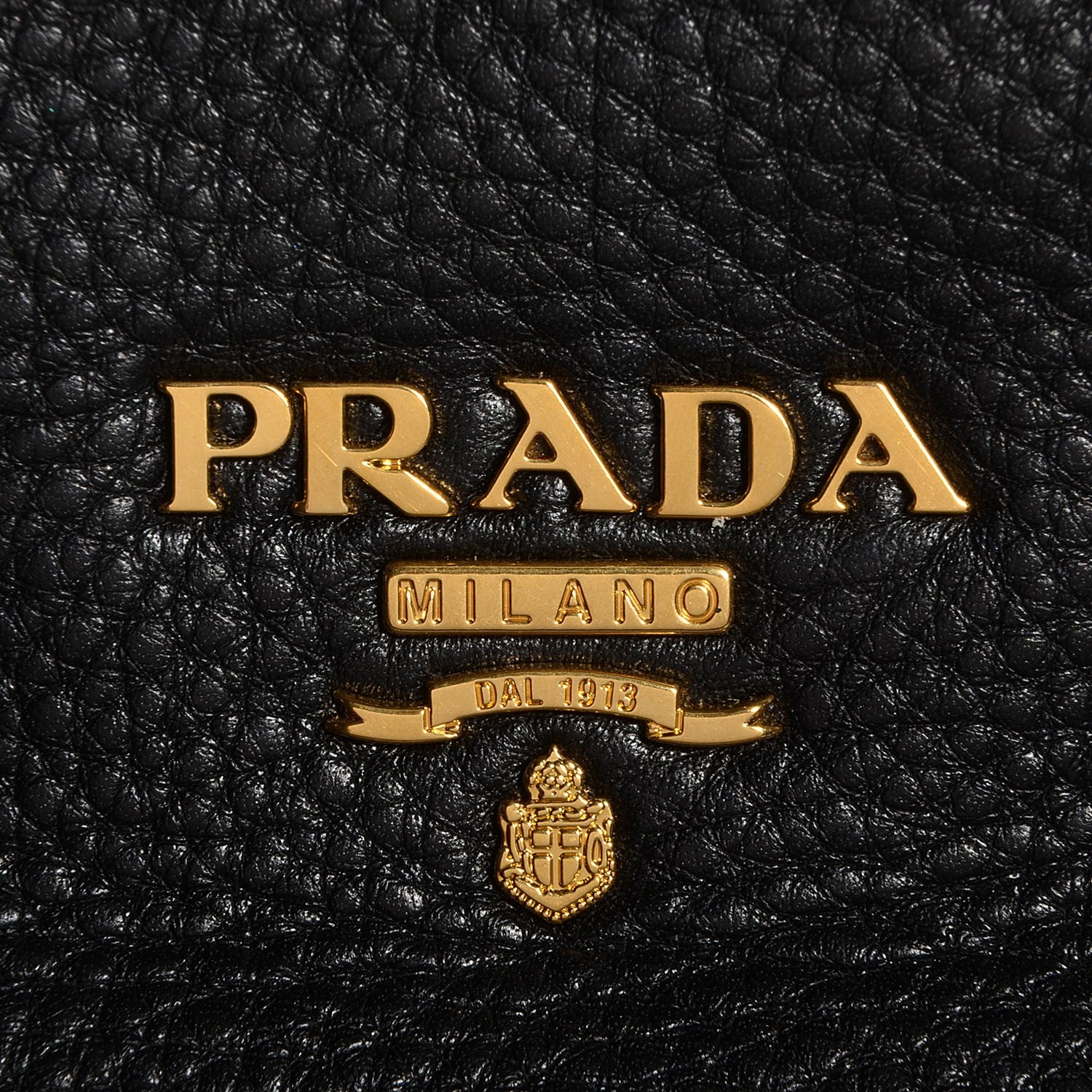 Prada Vitello Daino Tote Black 6 of 10