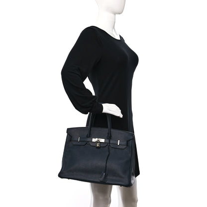 Hermes Togo Birkin 35 Bleu Obscur 2 of 12