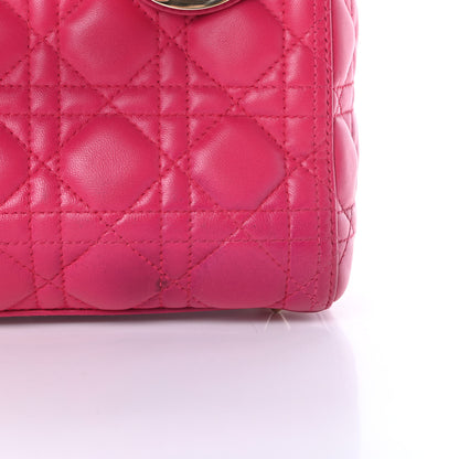 Christian Dior Lambskin Cannage Medium Lady Dior Pink 13 of 15