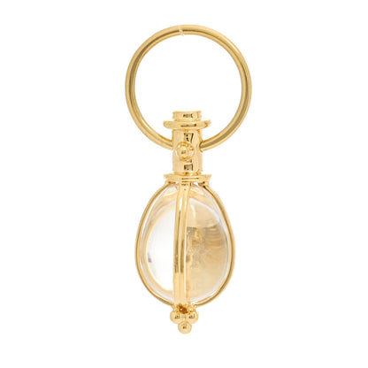 Temple St. Clair 18K Yellow Gold Rock Crystal XS Amulet Pendant 1 of 4