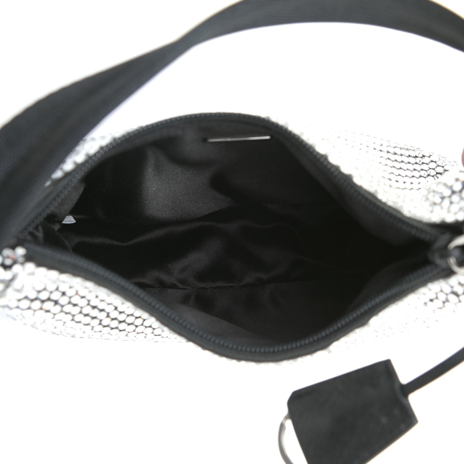 Prada Satin Crystal Mini Re-Edition 2000 Bag Cristal 7 of 11