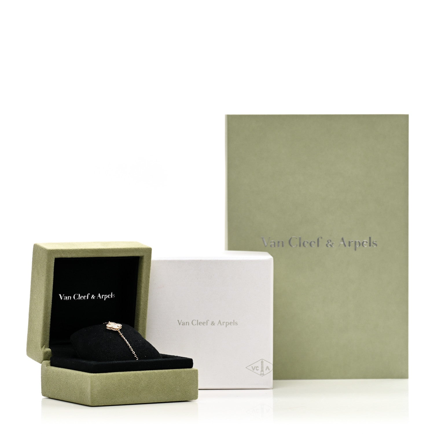 Van Cleef & Arpels 18K Yellow Gold Mother of Pearl Sweet Alhambra Bracelet 4 of 4