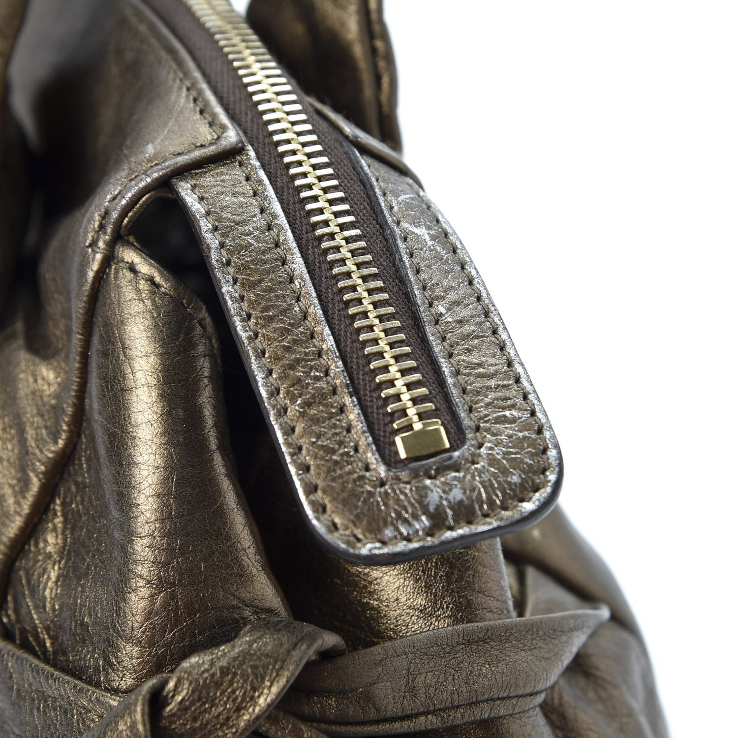 Gucci Metallic Medium Hysteria Tote Bronze 11 of 13