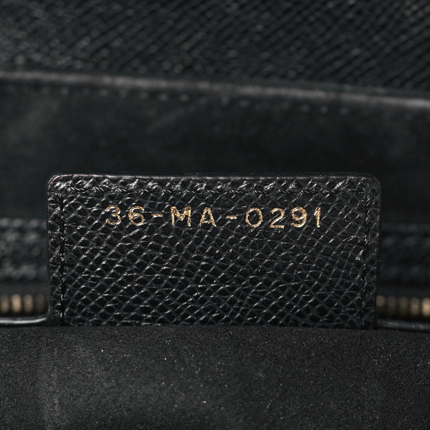 Grained Calfskin Saddle Bag With Strap Black