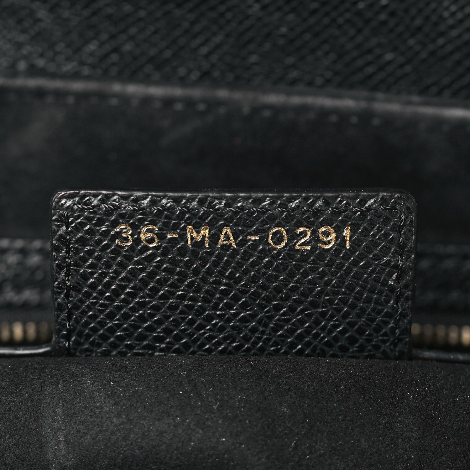 Christian Dior Grained Calfskin Saddle Bag With Strap Black 7 of 10