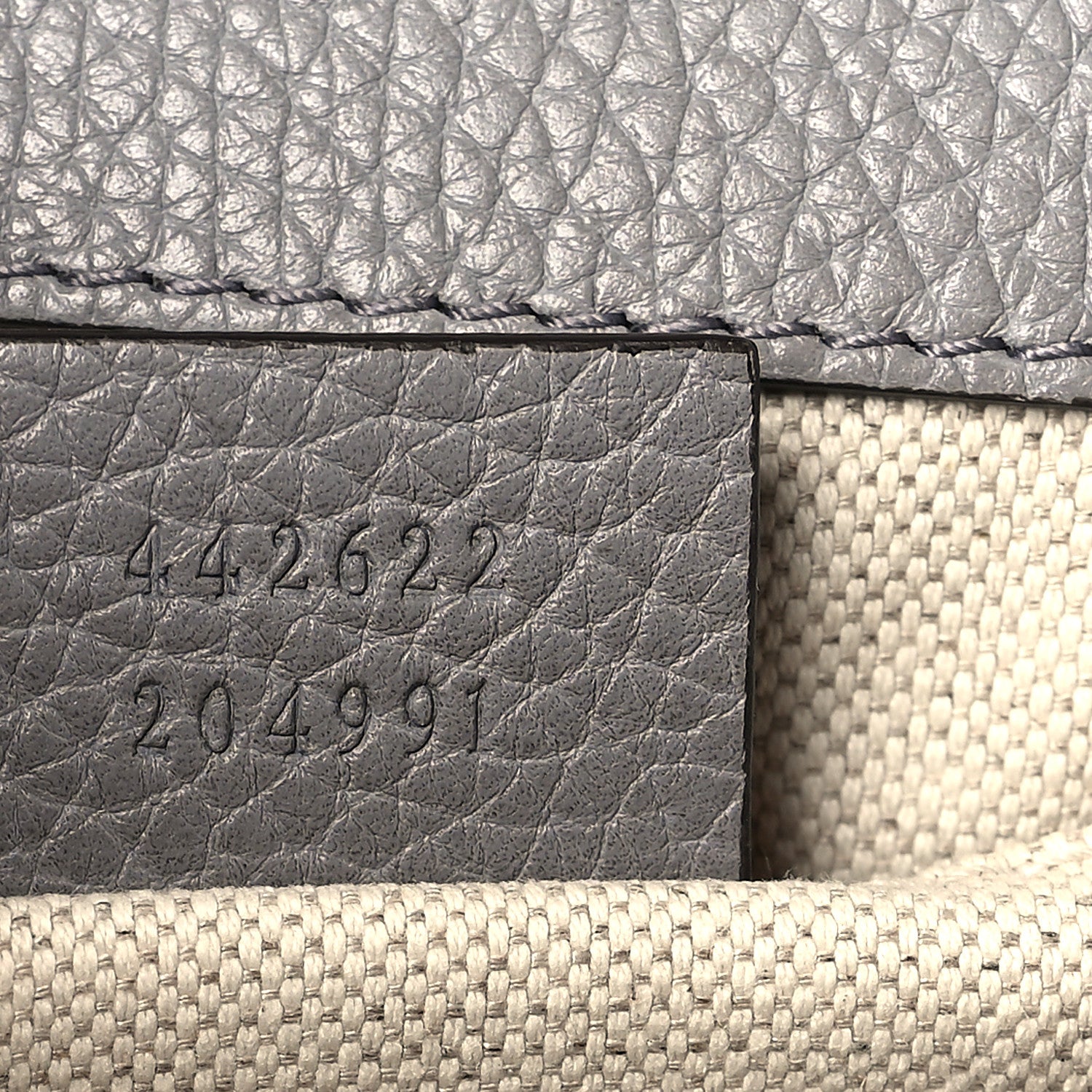 Gucci Cellarius Calfskin Mini GG Marmont Top Handle Bag Deep Grey 7 of 9