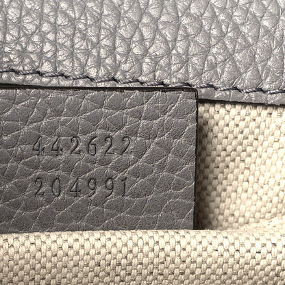 Gucci Cellarius Calfskin Mini GG Marmont Top Handle Bag Deep Grey 7 of 9
