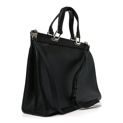 Gucci Grainy Calfskin Medium Zumi Top Handle Bag Black 3 of 10