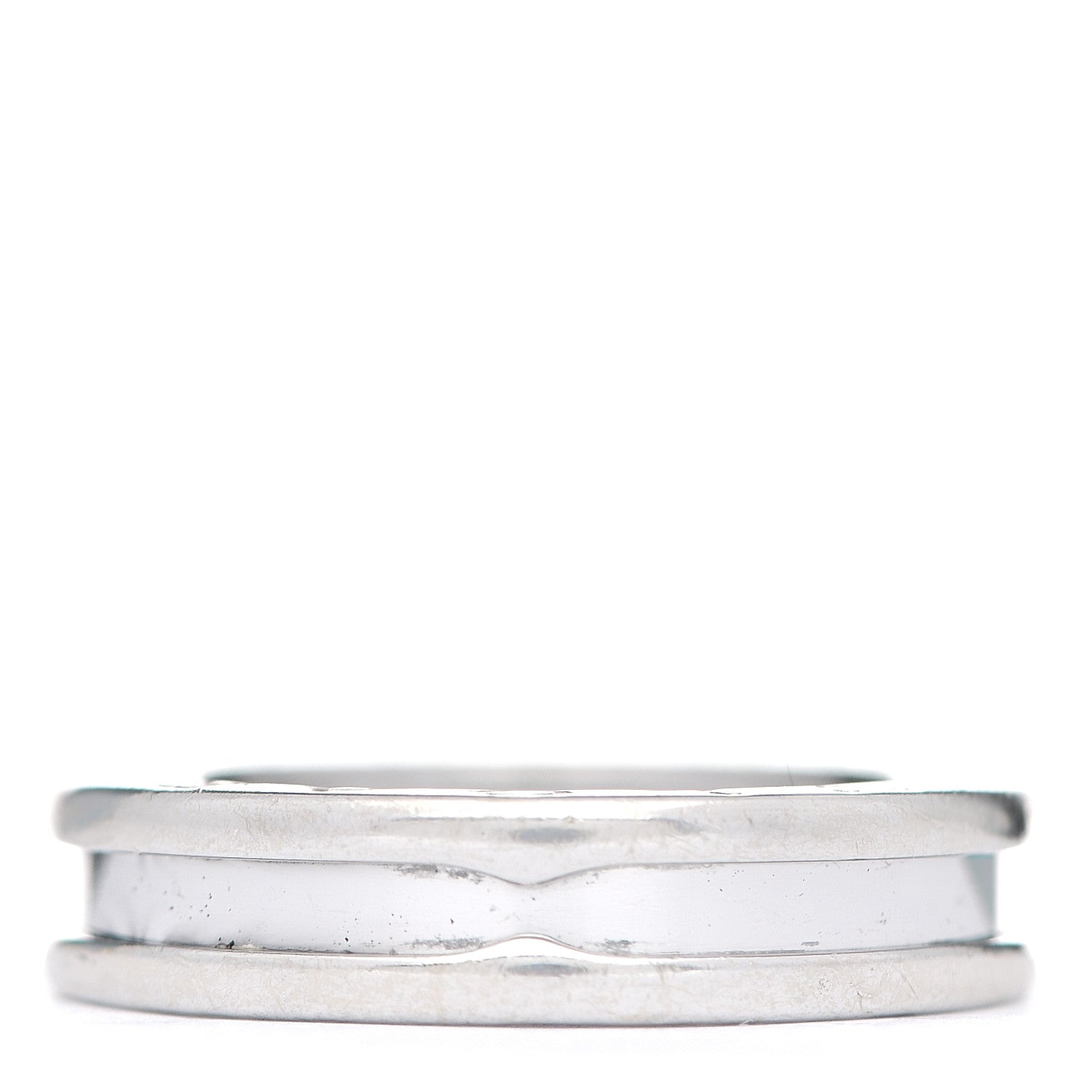 Bulgari 18K White Gold B.Zero1 One-Band Ring 49 4.75 1 of 6