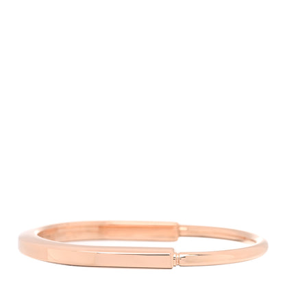 Tiffany 18K Rose Gold Tiffany Lock Bangle Bracelet 1 of 5