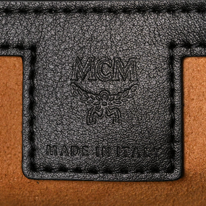 MCM Lambskin Cloud Quilted Large Travia Tote Black 8 of 11