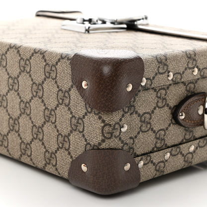 Gucci GG Supreme Monogram Globe-Trotter Beauty Case Brown 10 of 12