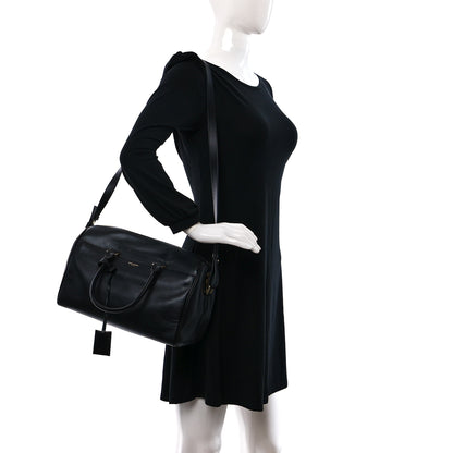 Saint Laurent Calfskin Classic Duffle 6 Black 2 of 12