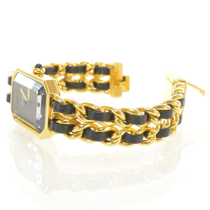 Chanel Stainless Steel Lambskin 20mm Chain Premiere Quartz Watch Gold M 4 of 6