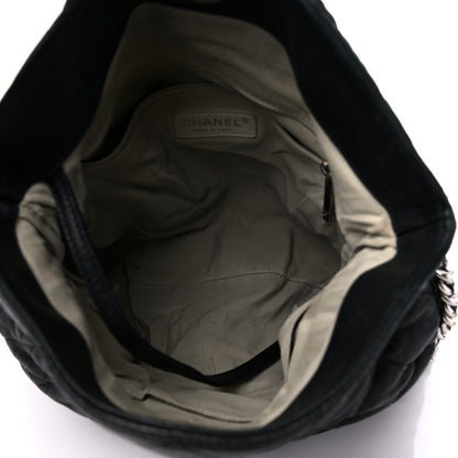 Chanel Washed Lambskin Chain Around Hobo Black 5 of 13