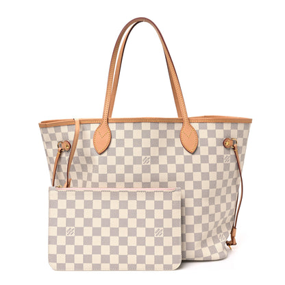 Louis Vuitton Damier Azur Neo Neverfull MM Rose Ballerine 3 of 11