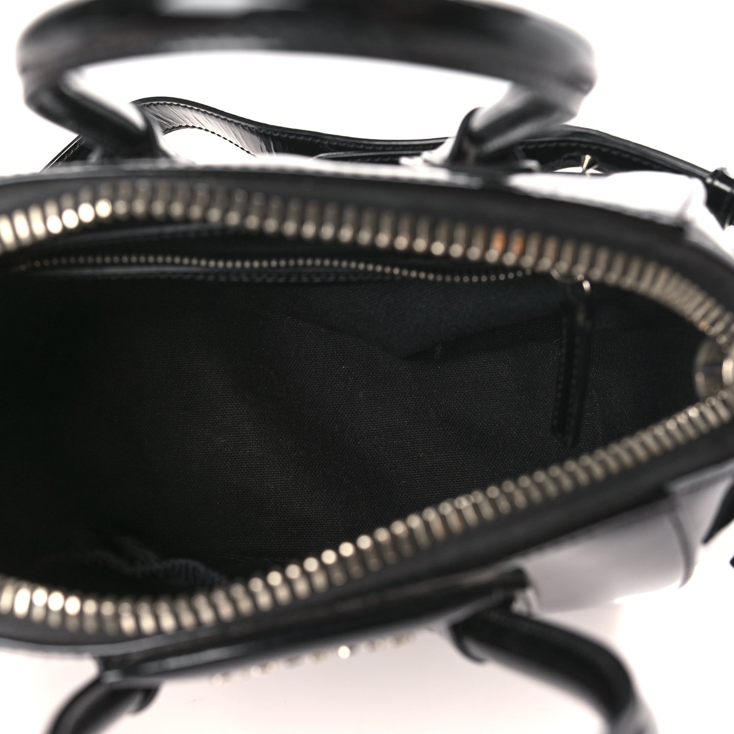 Patent Calfskin Mini Antigona Black