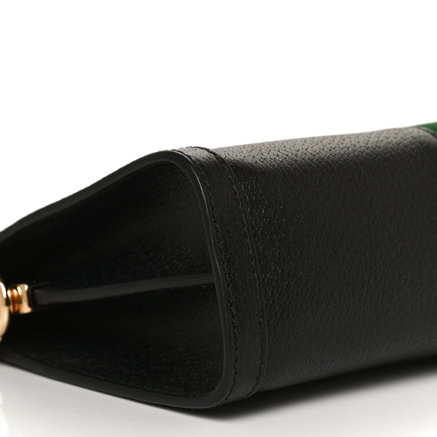Gucci Calfskin GG Web Small Ophidia Chain Shoulder Bag Black 10 of 11
