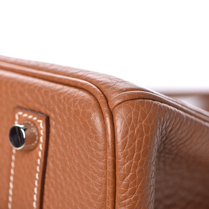 Hermes Taurillon Clemence Birkin 35 Gold 33 of 45