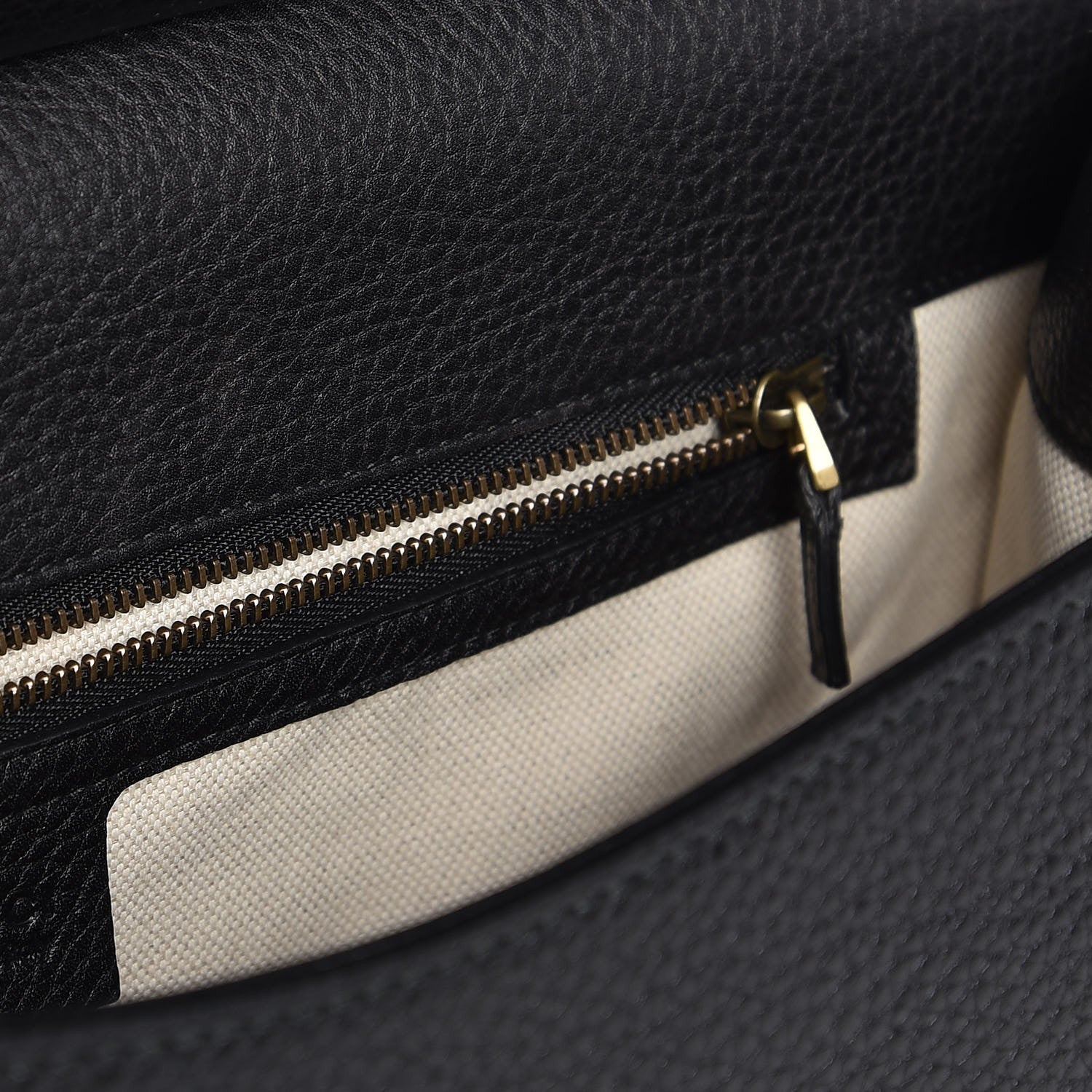 Gucci Calfskin Feline Medium GG Marmont Top Handle Bag Black 9 of 11