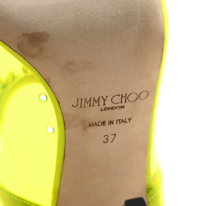 Jimmy Choo Plexi Crystal Bing 100 Pumps 37 Neon Yellow 10 of 10