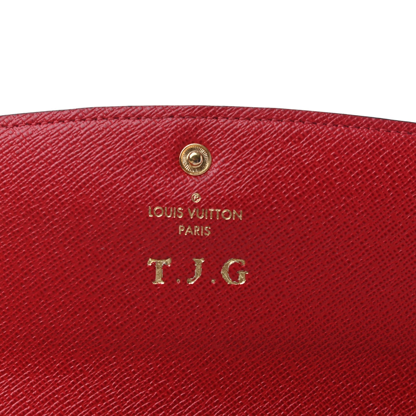 Damier Ebene Emilie Wallet Red