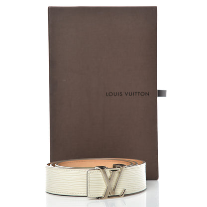 Louis Vuitton Epi Initiales Belt 80 32 Ivory 9 of 9