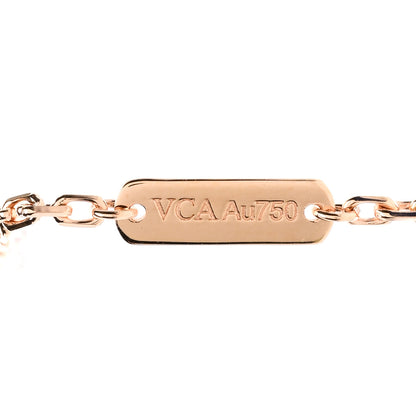 Van Cleef & Arpels 18K Rose Gold Carnelian Onyx Lucky Spring Closed Wing Ladybug Bracelet 4 of 5