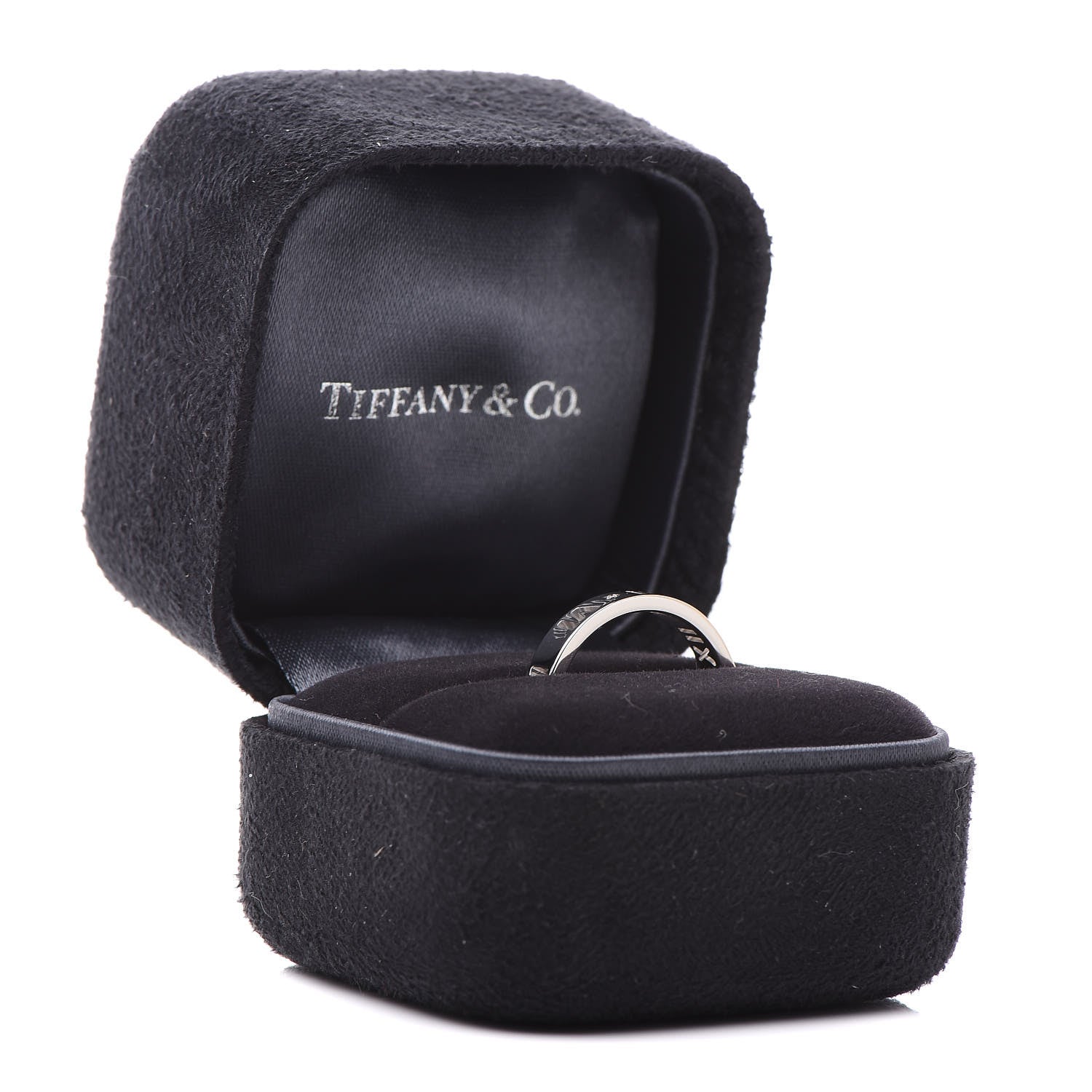 Tiffany 18K White Gold Diamond Atlas Pierced Ring 51 5.75 5 of 5