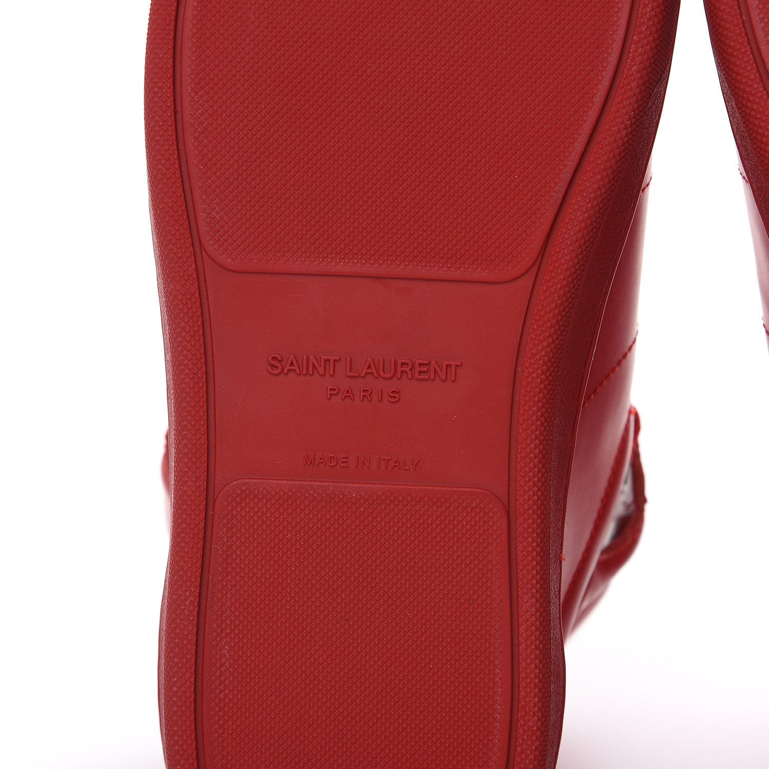 Saint Laurent Calfskin Mens Court Classic SL/01H High Top Sneakers 41 New Red 6 of 8