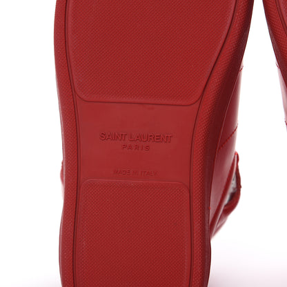 Saint Laurent Calfskin Mens Court Classic SL/01H High Top Sneakers 41 New Red 6 of 8