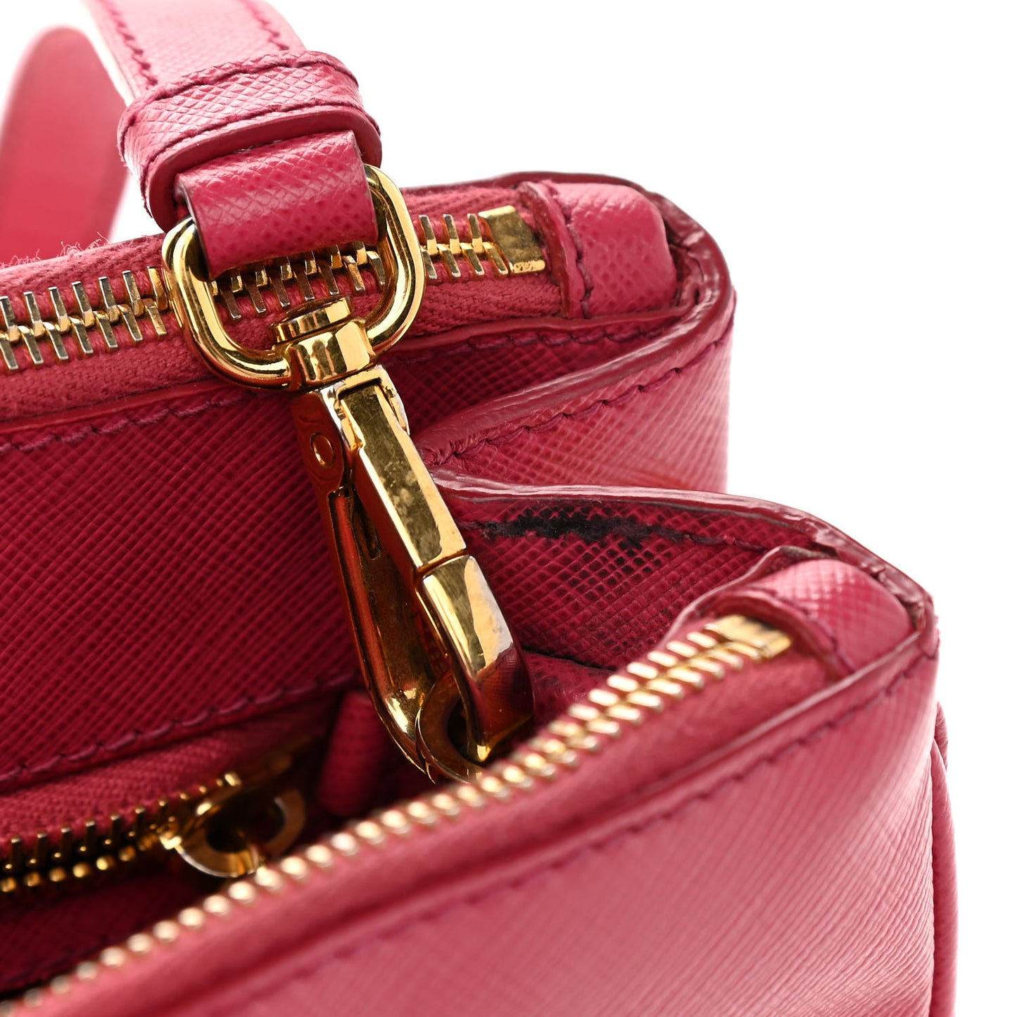 Saffiano Small Galleria Double Zip Tote Peonia