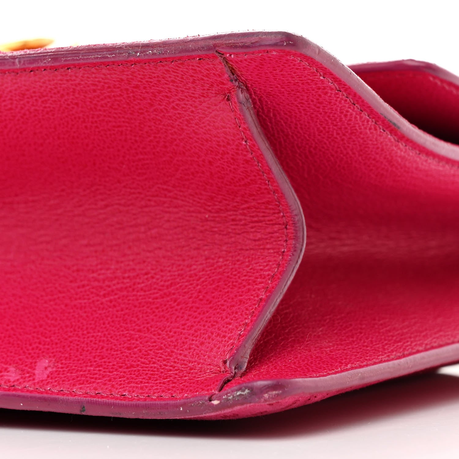 Tom Ford Suede Large Clip Shoulder Bag Hot Pink 10 of 12