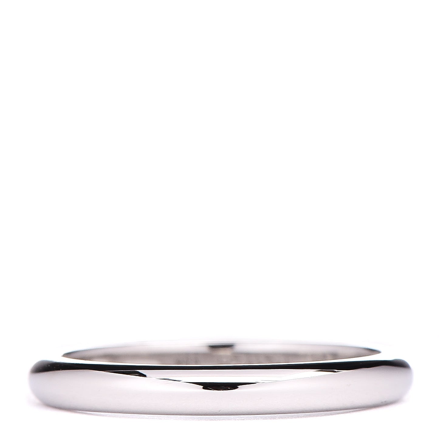 BVLGARI Platinum 2.65mm Fedi Wedding Ring 54 6.75