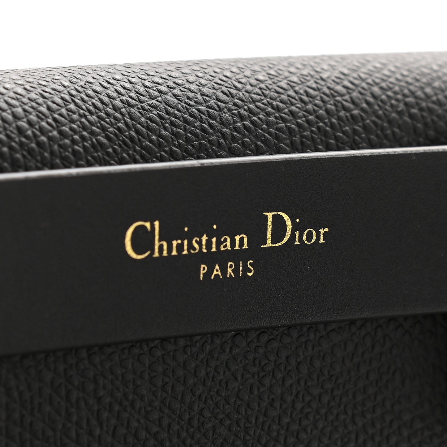 Grained Calfskin Saddle Belt Bag Black
