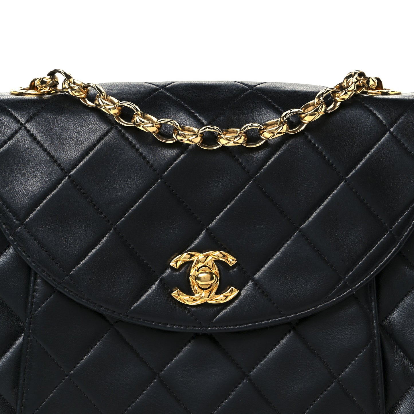Lambskin Quilted Small Bijoux Flap Black