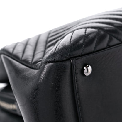 Chanel Lambskin Quilted CC Crossing Shopping Tote Black 10 of 15