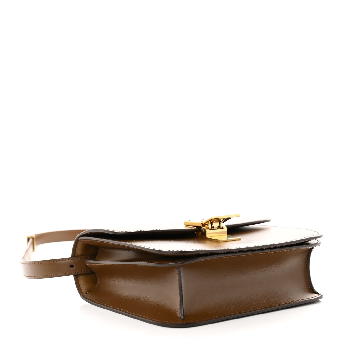 Box Calfskin Teen Classic Box Flap Bag Camel