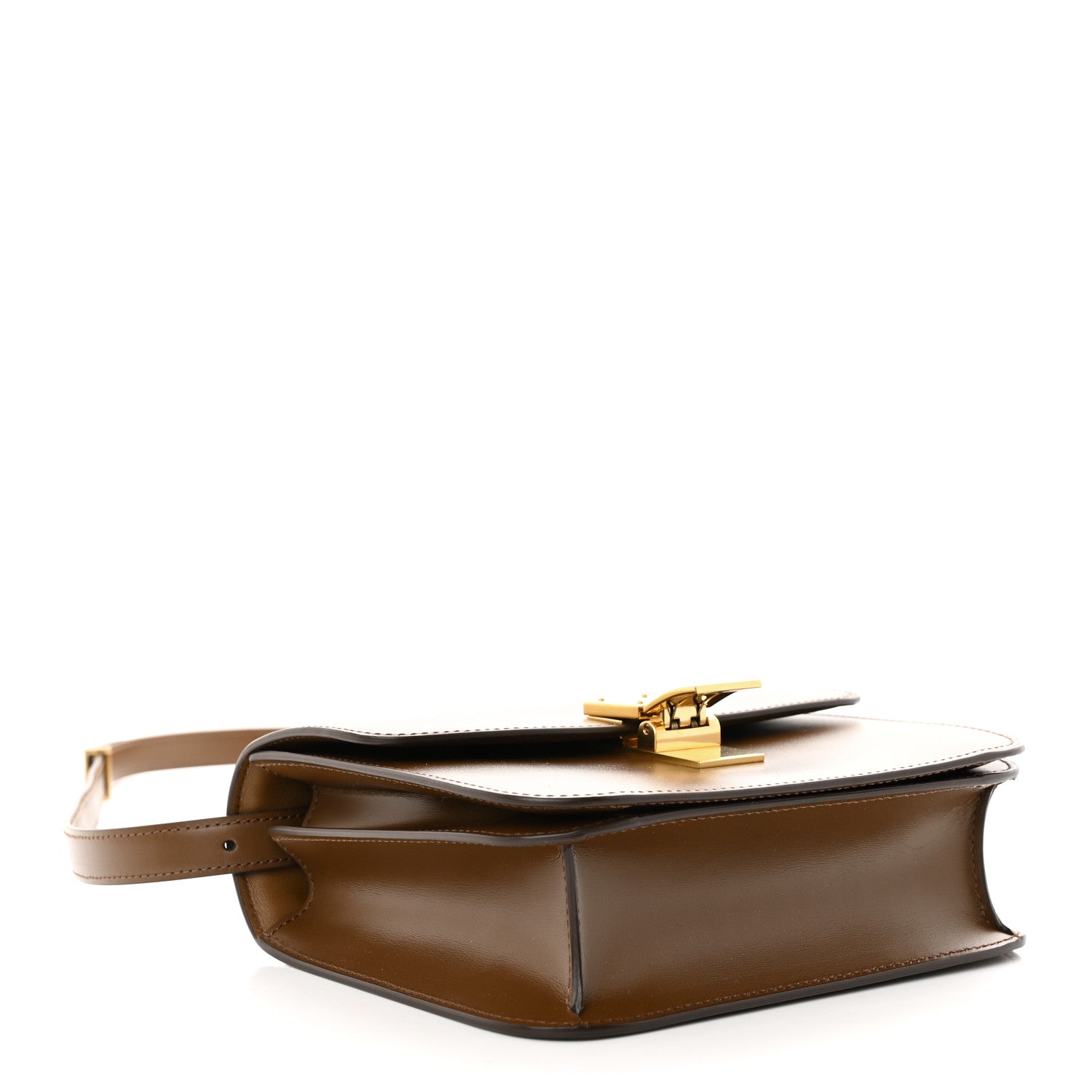 Celine Box Calfskin Teen Classic Box Flap Bag Camel 4 of 10