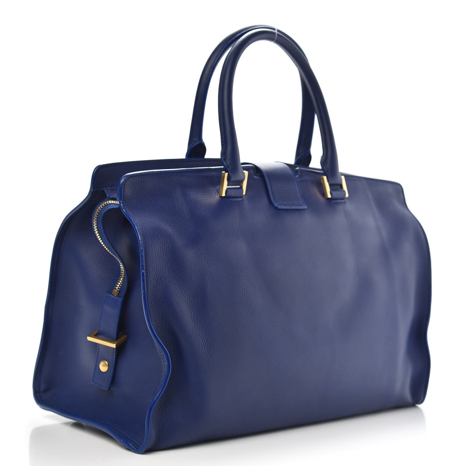 Saint Laurent Calfskin Medium Classic Y Cabas Royal Blue 3 of 10