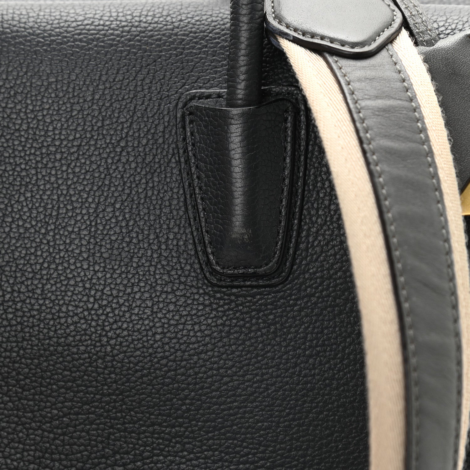MCM Grained Calfskin Large Milla Tote Phantom Grey 8 of 8