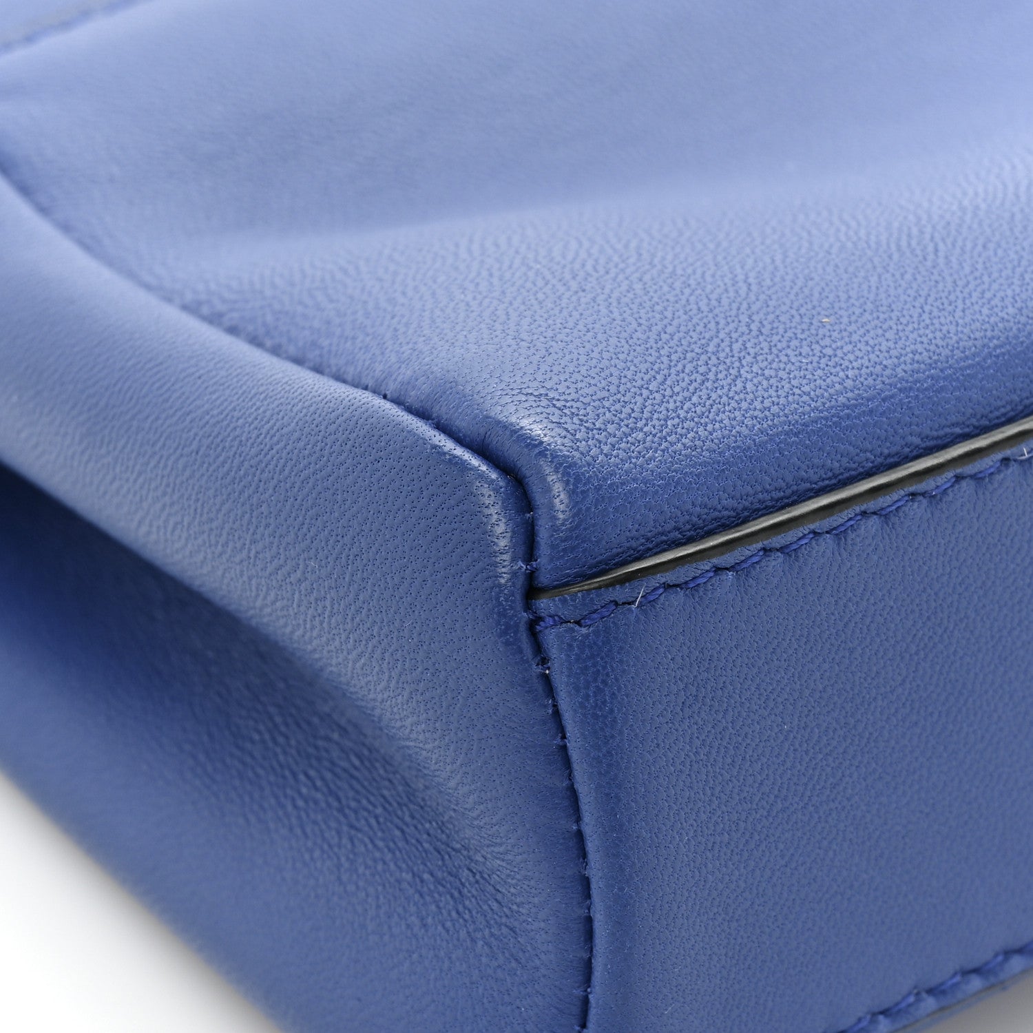 Fendi Shiny Nappa Micro Peekaboo Iconic Satchel Bluette 12 of 16