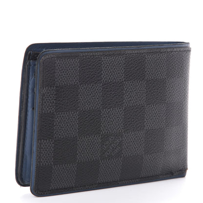 Louis Vuitton Damier Graphite Multiple Wallet Blue 3 of 7