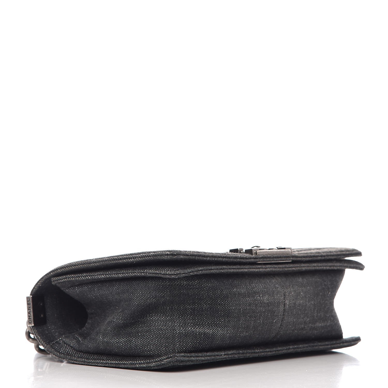 Chanel Denim Quilted Medium Boy Flap Black 5 of 8