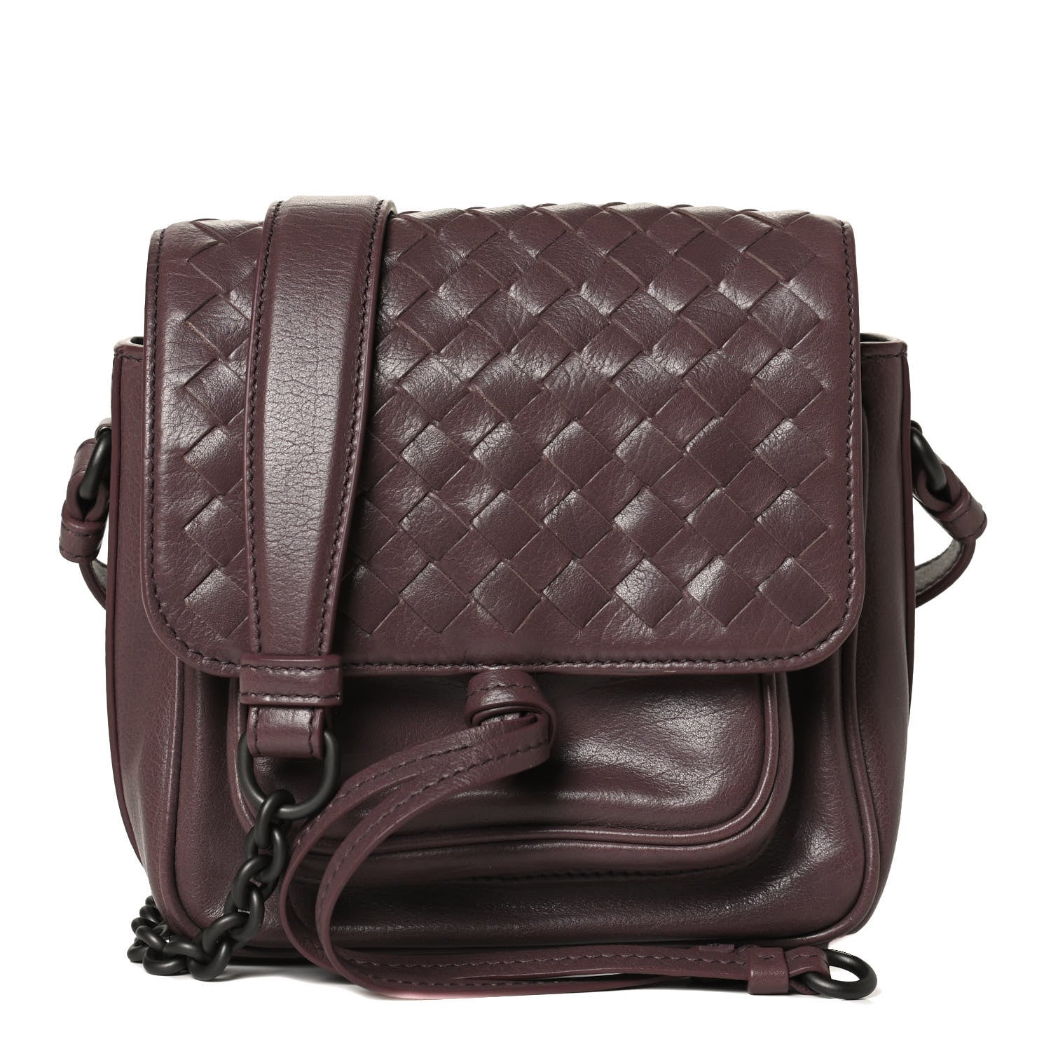 Bottega Veneta Nappa Intrecciato Mini Saddle Crossbody 1 of 11