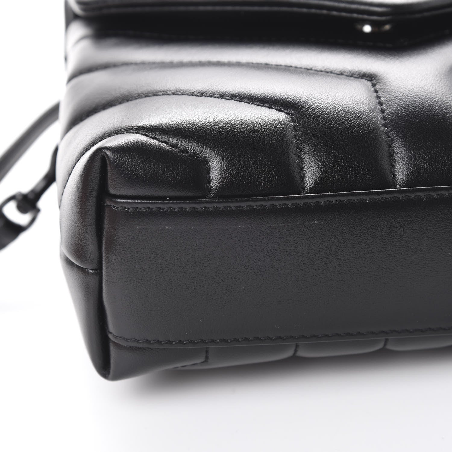Saint Laurent Calfskin Y Quilted Monogram Toy Loulou Crossbody Bag Black 10 of 12